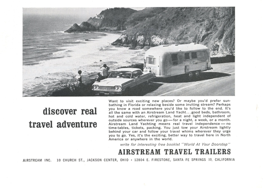 1966 Vintage Airstream Travel Trailers Advertisement – Discover Real Travel Adventure