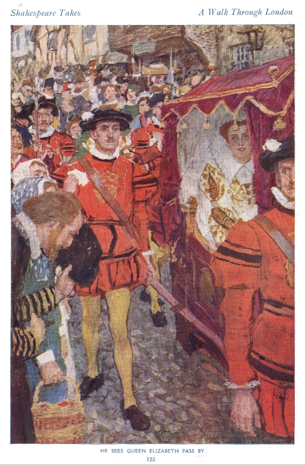 He Sees Queen Elizabeth Pass By - Shakespeare Takes A Walk Through London (1925)