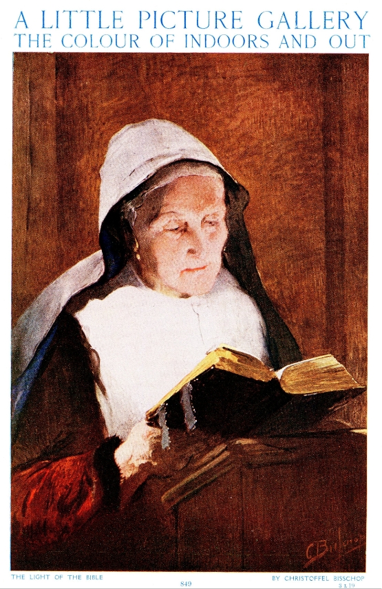 Vintage 1923 Art Print – “The Light of the Bible” by Christoffel Bisschop